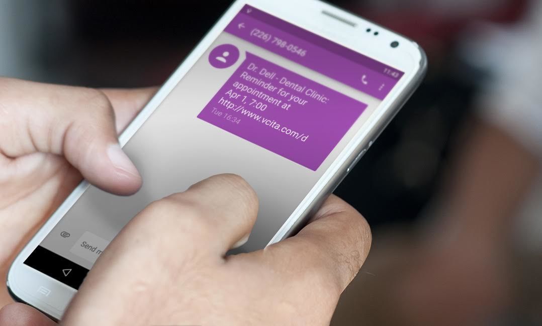 SMS appointment reminders by vcita