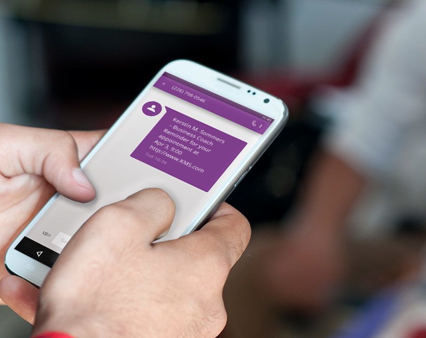Send SMS appointment reminders