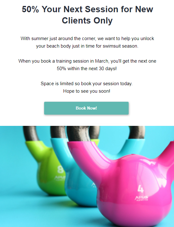 A "Welcome" email to new customers