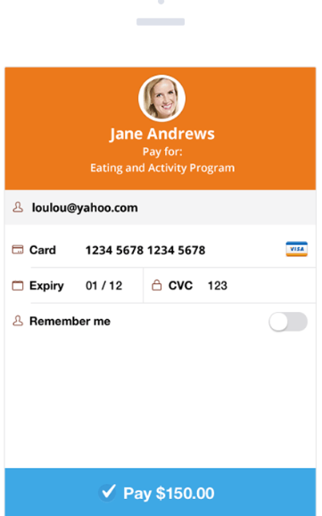 vcita's billing software makes it easy for clients to pay