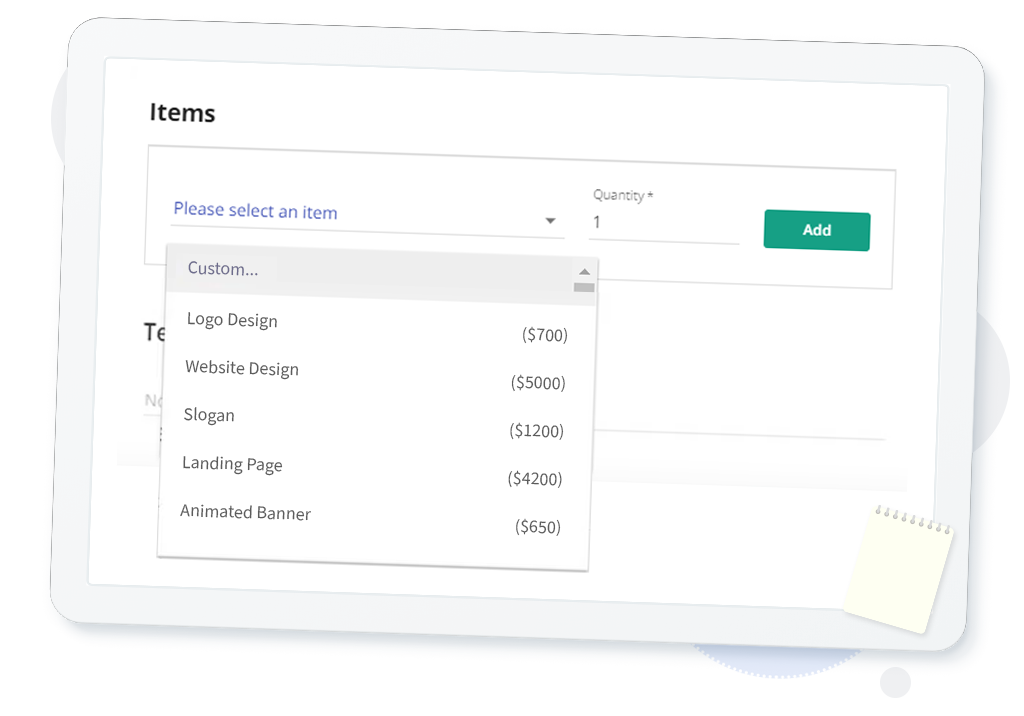 Save Time with Line Items for Future Use