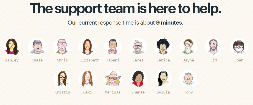 Basecamp provides real-time support with real-time reps