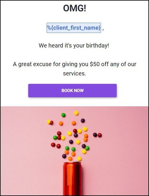Personalize your email marketing