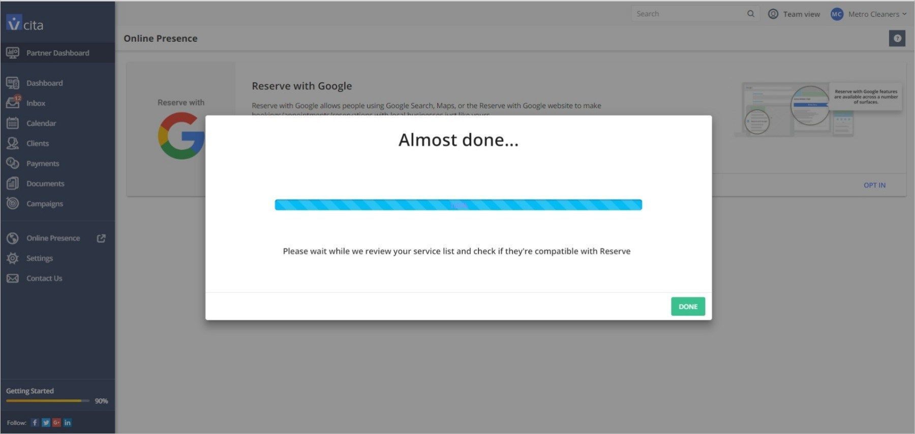 How to join Reserve with Google