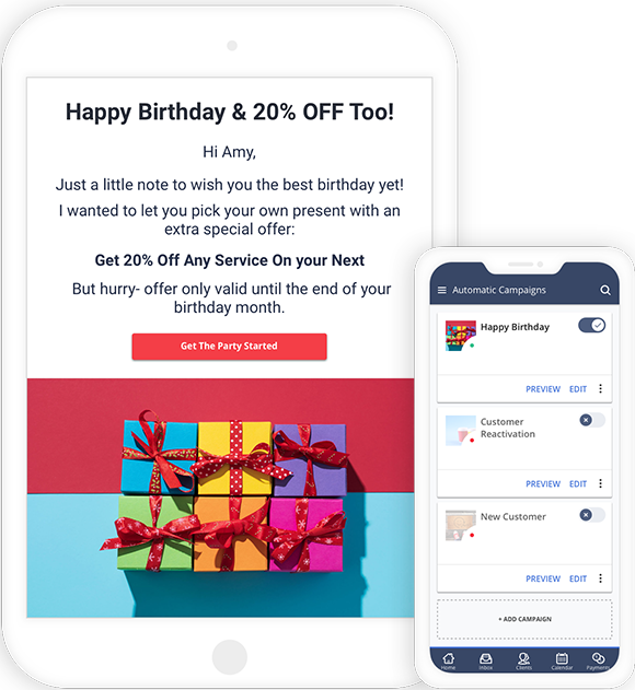 Automated Happy Birthday email campaign
