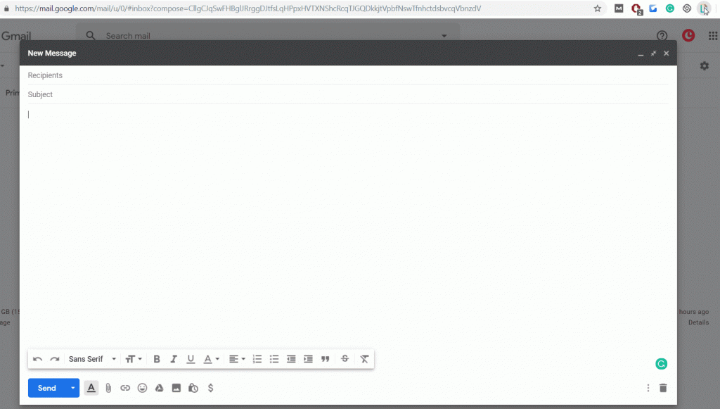 add .gifs to email with giphy extension