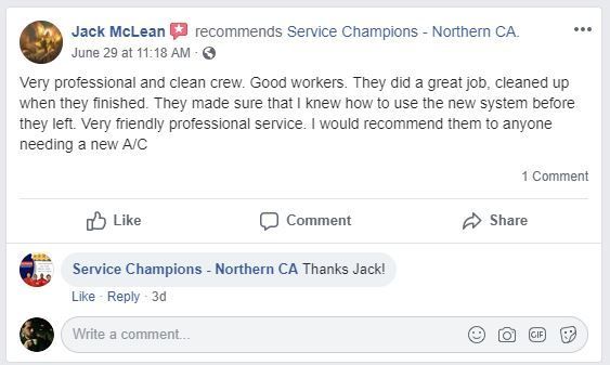 positive facebook review