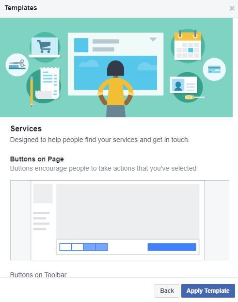 Facebook services template