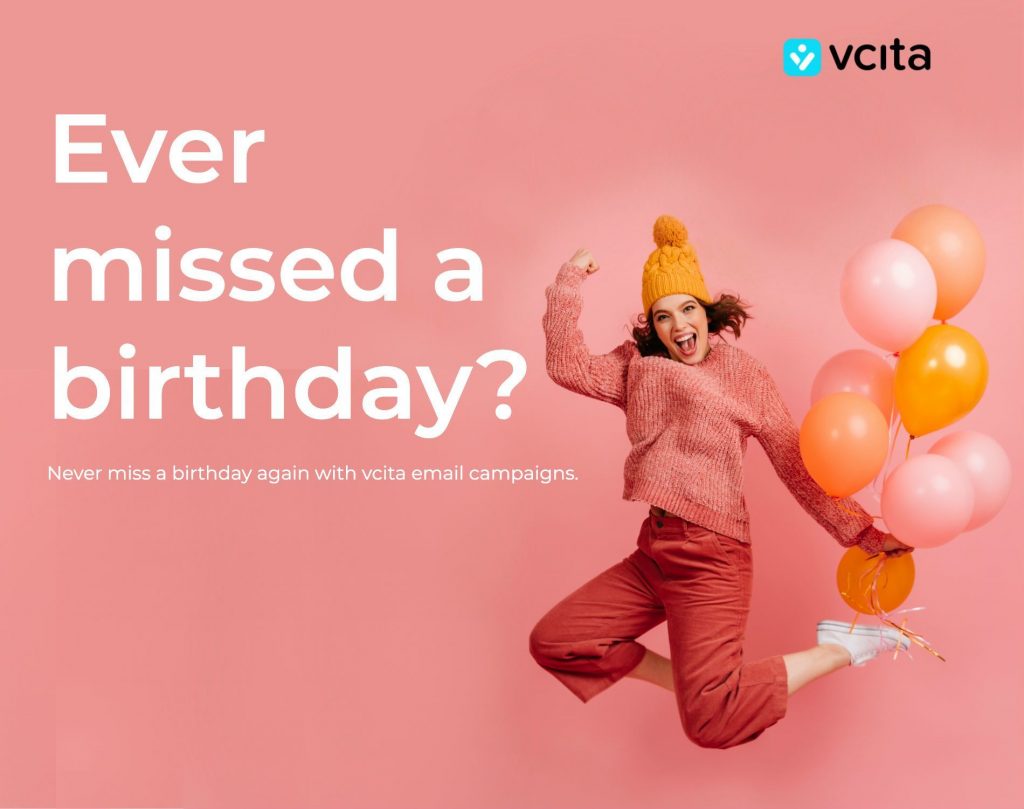 email campaign birthday hvid tekst